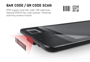 HFSecurity FP07 codice a barre con impronte digitali QR Card riconoscimento facciale presenza e dispositivo di controllo accessi con Dual SIM RFID - Product Image 5