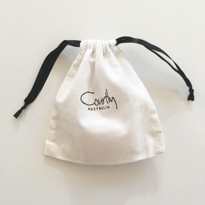 <strong>DRAW</strong> <strong>STRING</strong> <strong>BAG</strong> - COTTON WITH LOGO &amp; WEBSITE PRINT for PACKAGING - Product Image 2