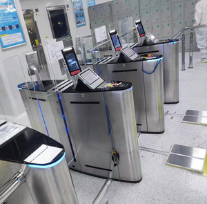Cancello girevole antistatico automatico a tutta altezza ESD a vita cancello girevole scorrevole per il controllo degli accessi biometrici - Product Image 4