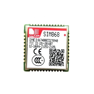 SIM868 Distribuidor de alta calidad SIMCOM 2G Módulo Gsm Tamaño pequeño GSM/GPRS + Módulo GNSS SIM868 - Product Image 1