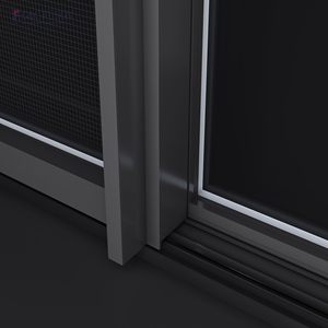 Neueste China Aluminium Fenster rahmen Doppel verglasung Schiebefenster mit wind dichter Funktion Horizontales Öffnungs muster Beste Preise - Product Image 6