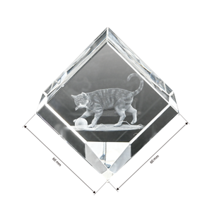 Jy Sản phẩm mới bán sỉ K9 pha lê <span class=keywords><strong>Cube</strong></span> 3D khắc laser tinh thể thủ công mỹ nghệ quà tặng doanh nghiệp - Product Image 6