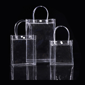 透明化妆品Pvc透明塑料袋，用于带线柄的购物袋 - Product Image 6