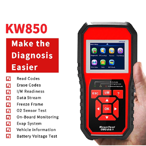 KW850 volle OBD2-Autodiagnosewerkzeuge OBD 2 Auto-Scanner Überprüfen Sie den Motor O2-Sensor Batterie test OBDII-Code leser - Product Image 3