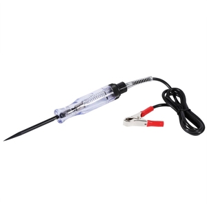 Probador de circuito automotriz de CC, 6V, 12V, 24V, con Led de doble la luz y Color que indica el circuito de voltaje del coche, sonda lógica de gancho resistente - Product Image 4