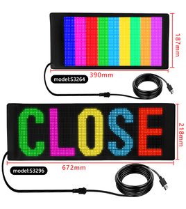 Flexible LED-Anzeige Programmier bare LED-Schilder Vollfarb-Scrolling-LED-Anzeige Hoch helle Shop-LED-Werbetafel - Product Image 1