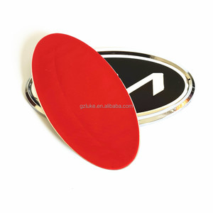 ABSオーバルシェイプバッジ13 * 6.5cmクロームフロントトランクエンブレムの交換をカスタマイズ - Product Image 1