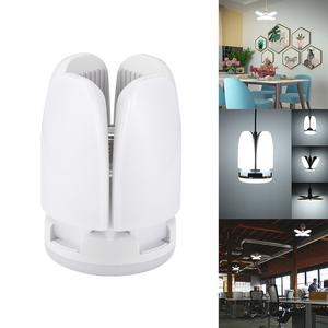 Mini E27 LED โคมไฟสี่ใบมีด 28W หลอดไฟ LED แบบพับได้สําหรับบ้าน - Product Image 4