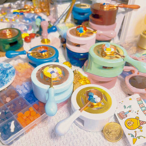 HUAMING高品質マジックDIYキャンドル作りキットアートキャンドルクリエイティブな結婚式の招待状カラフルなDIYファイヤーペイントワックススタンプセット - Product Image 4