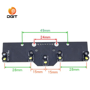 5-Kanal-Digital-Line-Tracking-Sensor-Hochpräzises Graustufen-Array für Roboter rennen und Farber kennung (Arduino/Himbeere) - Product Image 1
