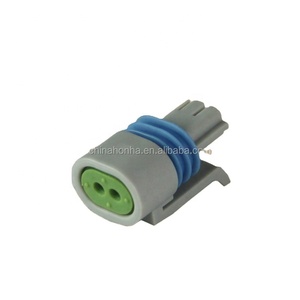 12162197 <strong>Delphi</strong> 2 Pin Manifold Intake Air Temp IAT MAT ACT <strong>Sensor</strong> Car Weatherproof Connector Plug-in Connector Terminal for GM - Product Image 1