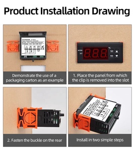 Thermoregulator ZY-9010A <strong>Digital</strong> Temperature <strong>Controller</strong> for LED Thermostat Egg Incubator Cooling/Heating Single <strong>Output</strong> 12V/220V - Product Image 6