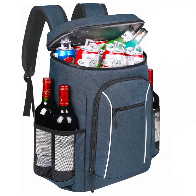 Özel Premium ucuz büyük Can alüminyum folyo yüksek kapasiteli Golf şampanya şarap süt bira piknik sırt çantası yalıtımlı soğutucu çanta