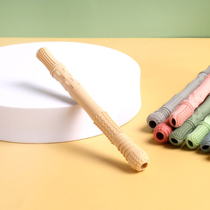 Hot bán BPA free mềm máy rửa chén an toàn Silicone mọc răng Đồ chơi nhai rơm cho trẻ sơ sinh và trẻ mới biết đi cấp thực phẩm bé teethers - Product Image 4