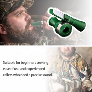 Açık taklit ördek arayan taklit ses yeşil plastik düdük ile bir çember av tuzağı aksesuarları - Product Image 6