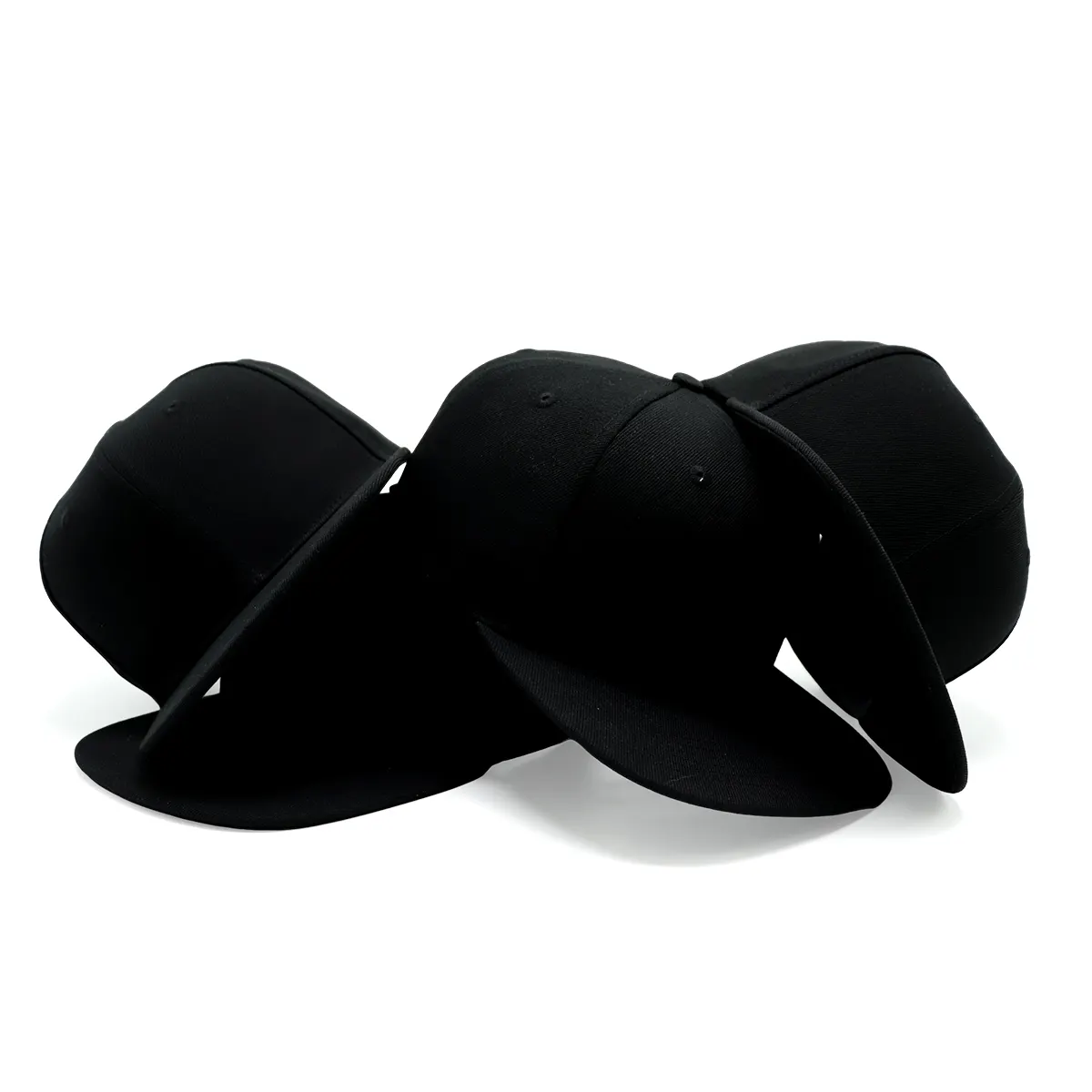 Logo Custom Plain Blank Baseball Snapback Hat Caps Wholesale Flat Bill high Quality gorra