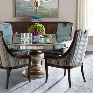 <span class=keywords><strong>Horchow</strong></span> Truyền Thống Chất Lượng Cao Sang Trọng Cổ Tuổi Vàng Lớn Bằng Gỗ Tròn Gương Bàn Ăn Thiết Kế - Product Image 5