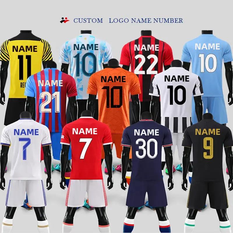 Ropa de fútbol retro personalizada para hombre, kit de Jersey para niños, conjunto de uniforme de fútbol, uniformes de fútbol de Club