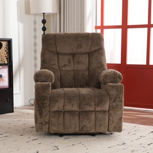 Fauteuil inclinable multifonctionnel, fauteuil inclinable décontracté et élégant, siège de canapé simple avec port USB, massage, fauteuil inclinable pour salon - Product Image 4