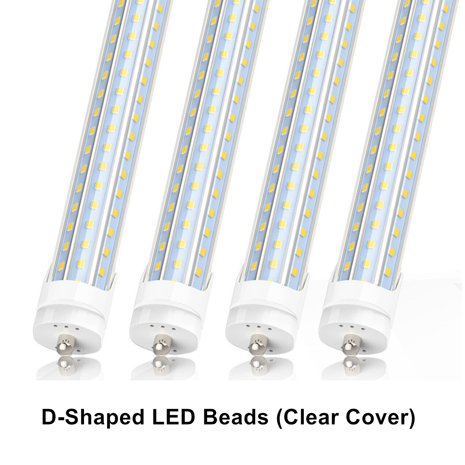 Perles LED en forme de D (couvercle transparent)