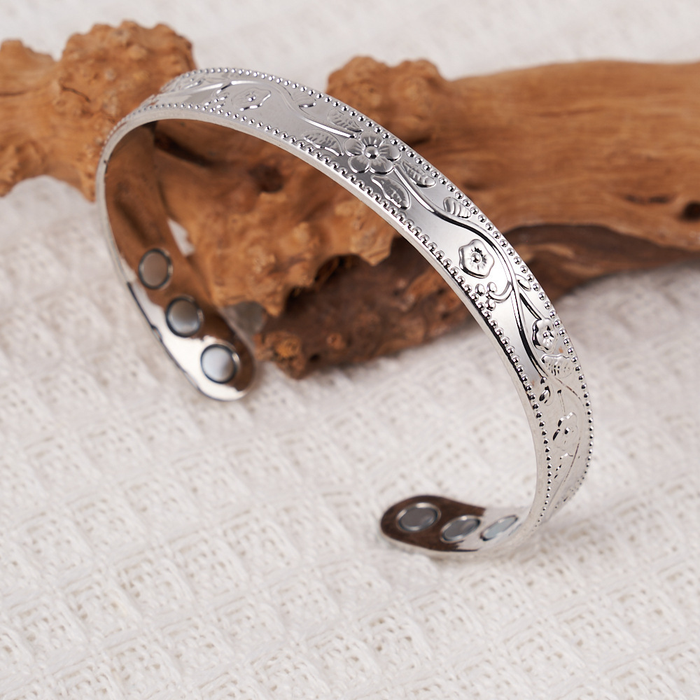 Bracciale prugna argento