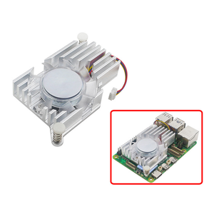 Elettronica intelligente di quinta generazione <span class=keywords><strong>Raspberry</strong></span> <span class=keywords><strong>Pi</strong></span> dissipatore di calore in alluminio <span class=keywords><strong>PWM</strong></span> raffreddato a ventaglio per il raffreddamento <span class=keywords><strong>Raspberry</strong></span> <span class=keywords><strong>Pi</strong></span> 5 e 5B