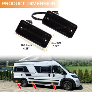 LED Dynamic Side Marker Indicator <strong>Lights</strong> for Iveco Fiat Ducato Relay Peugeot Boxer Renault VOLVO-New Sequential Signal Lamps - Product Image 6
