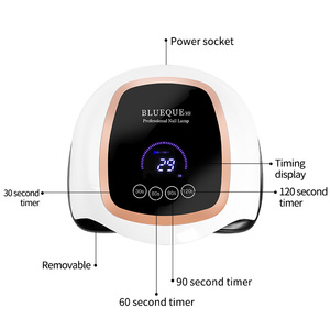 Blueque V3 168 Wát Chất lượng cao High Power UV LED Nail đèn với biểu tượng tùy chỉnh ABS nhựa cho chữa Gel đánh bóng - Product Image 2