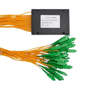 ホット販売カスタマイズ1x32 SC <span class=keywords><strong>APC</strong></span> ABSモジュールシングルモード平面光波回路UP光ファイバーPLCスプリッター