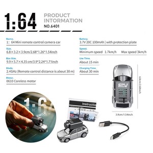 Seçim Wltoys 6401 1/64 FPV ilk kişi görünümü Mini Rc araba HD kamera ile 2.4GHz jiroskop uzaktan kumanda araba yarış oyuncak - Product Image 5