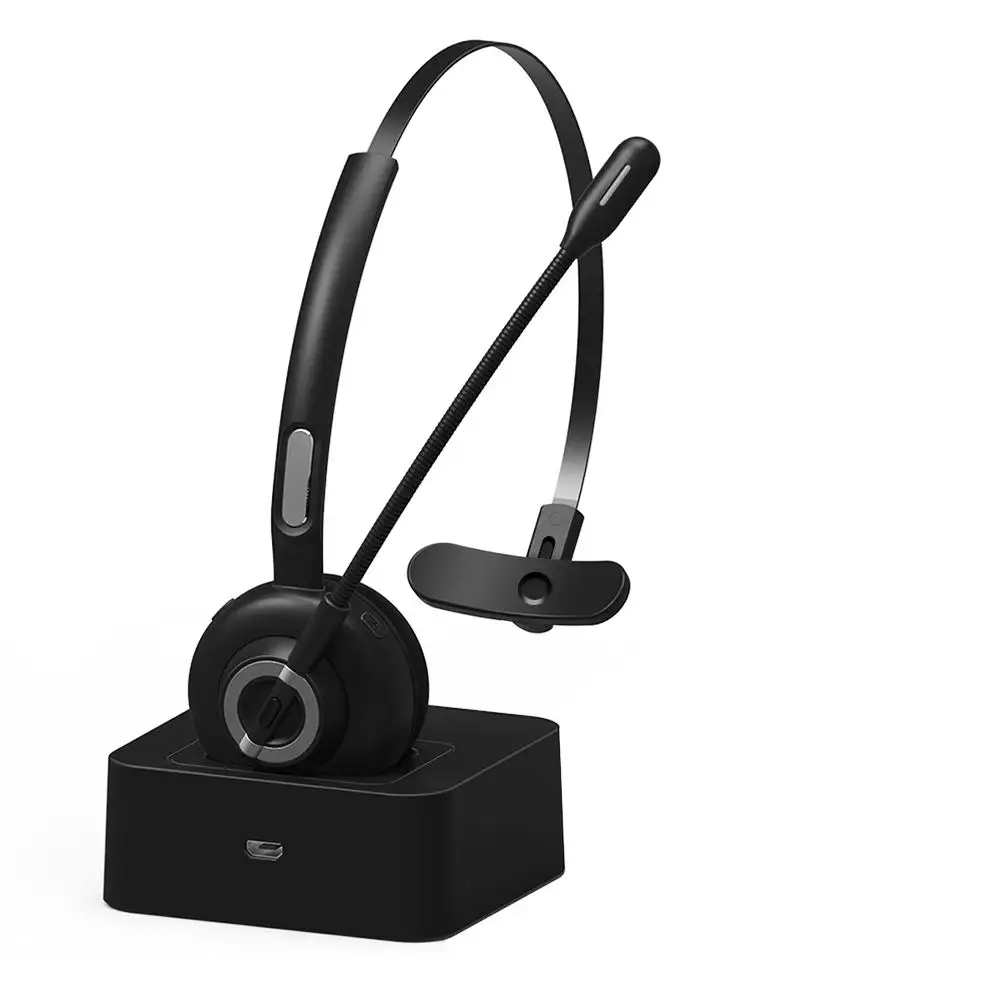 M97 BT5.0 Wireless Noise-cancelling Hands-free Customer Service Headset With Mic for Phone Computer Business Call Center