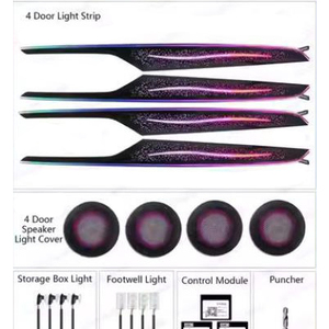 Dinamik renkli ortam aydınlatma yükseltme kiti iç LED ortam aydınlatma LED hava BMW X1 X2 2016-2022 için havalandırma F48 F49 - Product Image 2