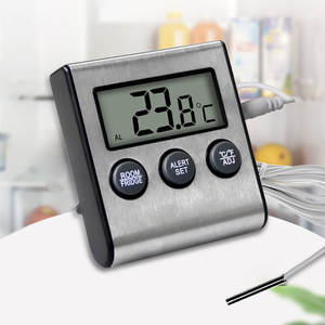 Termômetro digital lcd para geladeira, sonda digital para geladeira com <span class=keywords><strong>sensor</strong></span> de temperatura fria do quarto