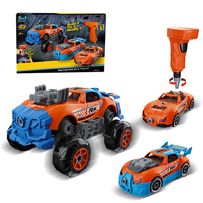 Electric drill three-in-one orange modified off-road bugatti