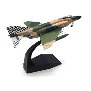 Wholesale Diecast Military <strong>Model</strong> 1/100 Scale F-4C Phantom Army Color Attack Plane <strong>Model</strong> USA Fighter Jet <strong>Model</strong> for Decoration - Product Image 1