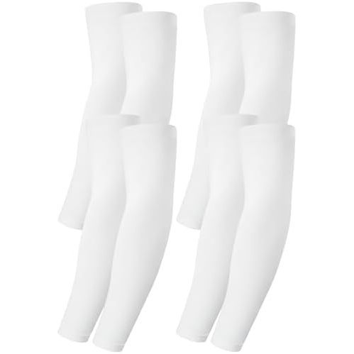 2 Pairs Black Arm Sleeve 2 Pairs White Arm Sleeve