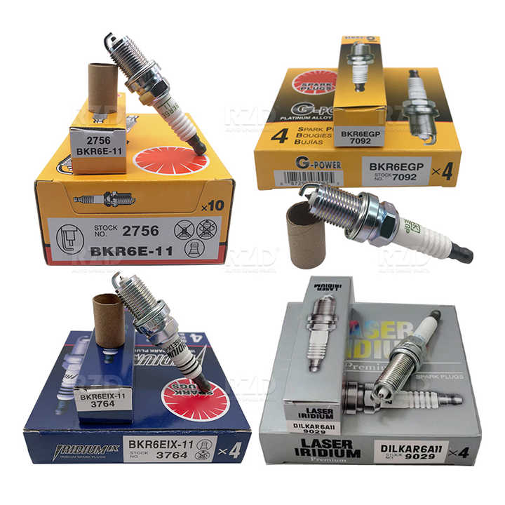 Auto Bujias Original Car Iridium Spark Plug for Toyota Hyundai Nissan Ford VW Audi 90919-01253 BKR6E-11 2756 FR6MPP332 IK16 5303