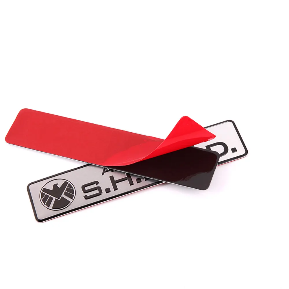 3D Chrome Aluminium Logam Stiker Lambang Logo untuk Mobil