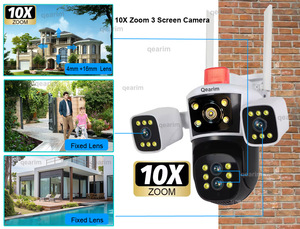 IPC360 Home 16MP a quattro lenti Wireless WiFi telecamera esterna 360 di sorveglianza domestica telecamera IP CCTV - Product Image 5