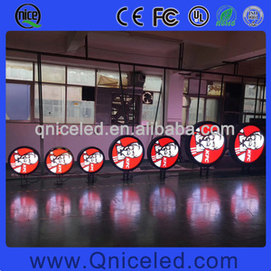 Wifi USB 3G 4G Control remoto Programable LED Señal redonda Logo Círculo Pantalla de video 0,5 M 0,6 m Diámetro Pequeña pantalla redonda LED - Product Image 4
