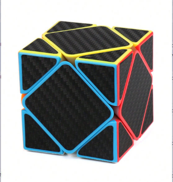 Cubo de fibra de carbono con patrón de hoja de arce