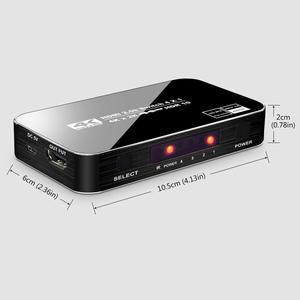 Selector de conmutador 4K HDR 4 puertos 4K 60Hz 4X1 HDMI 2,0 con control remoto inalámbrico IR compatible con HDCP 2,2 Ultra HD Vision - Product Image 1