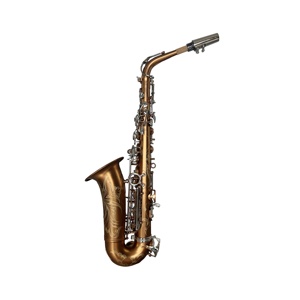 SEASOUND Professional OEM Alto Saxophone JYAS102DCFNK with Nickel Body and Coffee Tone Featuring Eb Sound - Product Image 3