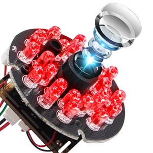 ELP HD 720P USB 2,0 Módulo de cámara infrarroja de visión nocturna de bajo costo con 850nm Ir Leds para Videovigilancia de coche, sistema de estacionamiento - Product Image 1