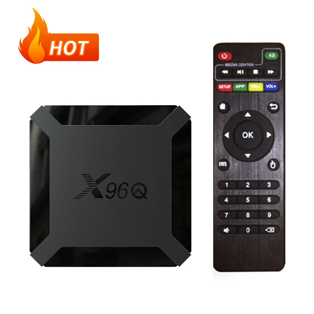 X96Q H313 Android 10 Set Top Box 1Gb 2 Gb 8Gb 16Gb, Smart Tv Box wi-fi tunggal