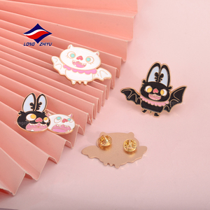 Longzhiyu 20 Năm Kim Loại Lưu Niệm Huy Hiệu Nhà Sản Xuất Tùy Chỉnh Long Lanh Men Pins Nhân Vật Ngôi Sao Phim Hoạt Hình Huy Hiệu - Product Image 3