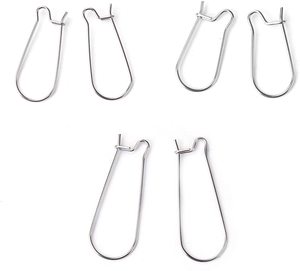 Stainless Steel Kidney Ear <strong>Wire</strong> Hooks Hoop <strong>Earrings</strong> Findings Beading Hoops Components for Jewelry <strong>Earrings</strong> Making - Product Image 5