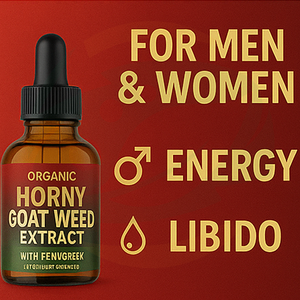 สารสกัดน้ำหยดสมุนไพรฮอร์นี่โกทวีด สูตรผสมสำหรับผู้ใหญ่ ผลิตภัณฑ์เสริมอาหาร OEM แบรนด์ส่วนตัว ผสมอัชวกันดา มาคา และเฟนูกรีก เพื่อการจัดการพลังงาน - Product Image 3