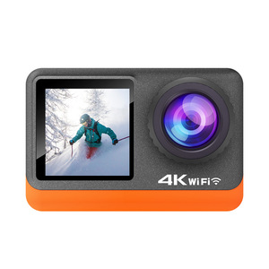 C8S HD 4K/60fps spor kamera ile 2.4G uzaktan kumanda 15m uzaktan fotoğraf çift renkli dokunmatik ekran MicroSD medya depolama - Product Image 2