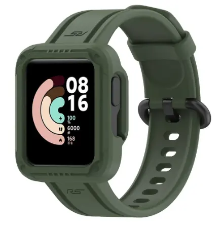 Correa de reloj de silicona para Redmi Watch 2 Lite, pulsera Horloge2, pulsera para Xiaomi MI Watch Lite, correa de reloj + funda